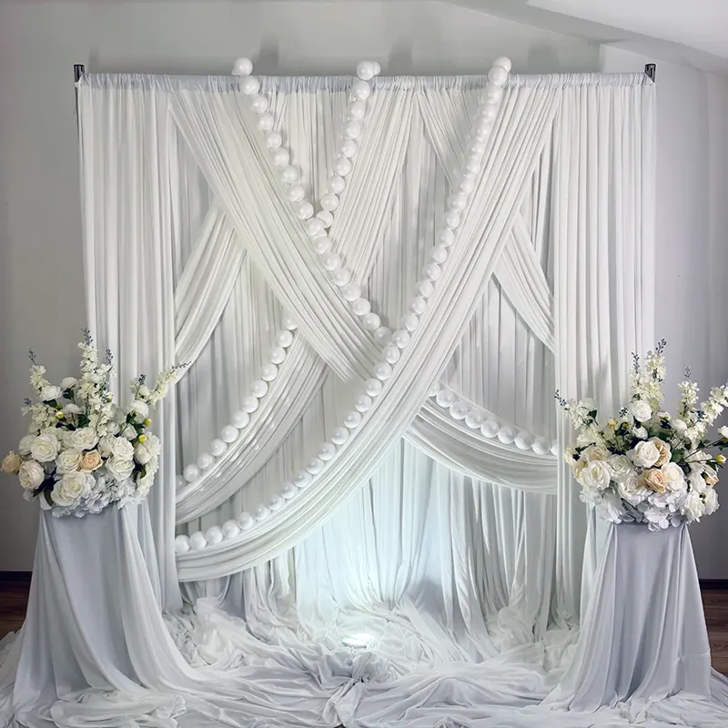 draping zavjese s cvijećem