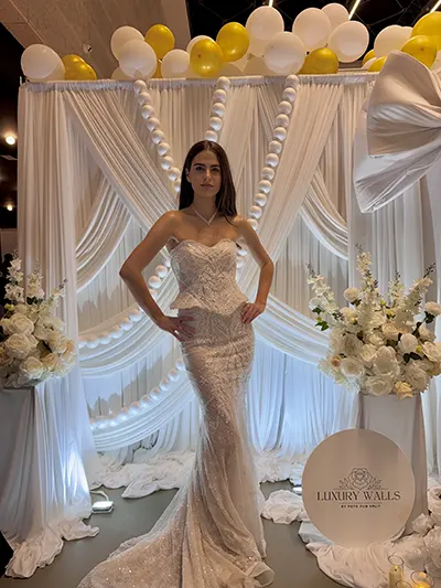 draping zavjese vjenčanje